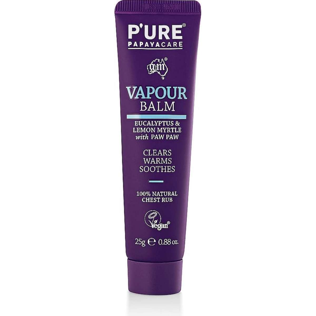 P'Ure Papayacare Vapour Balm Chest Rub 25g Woolworths
