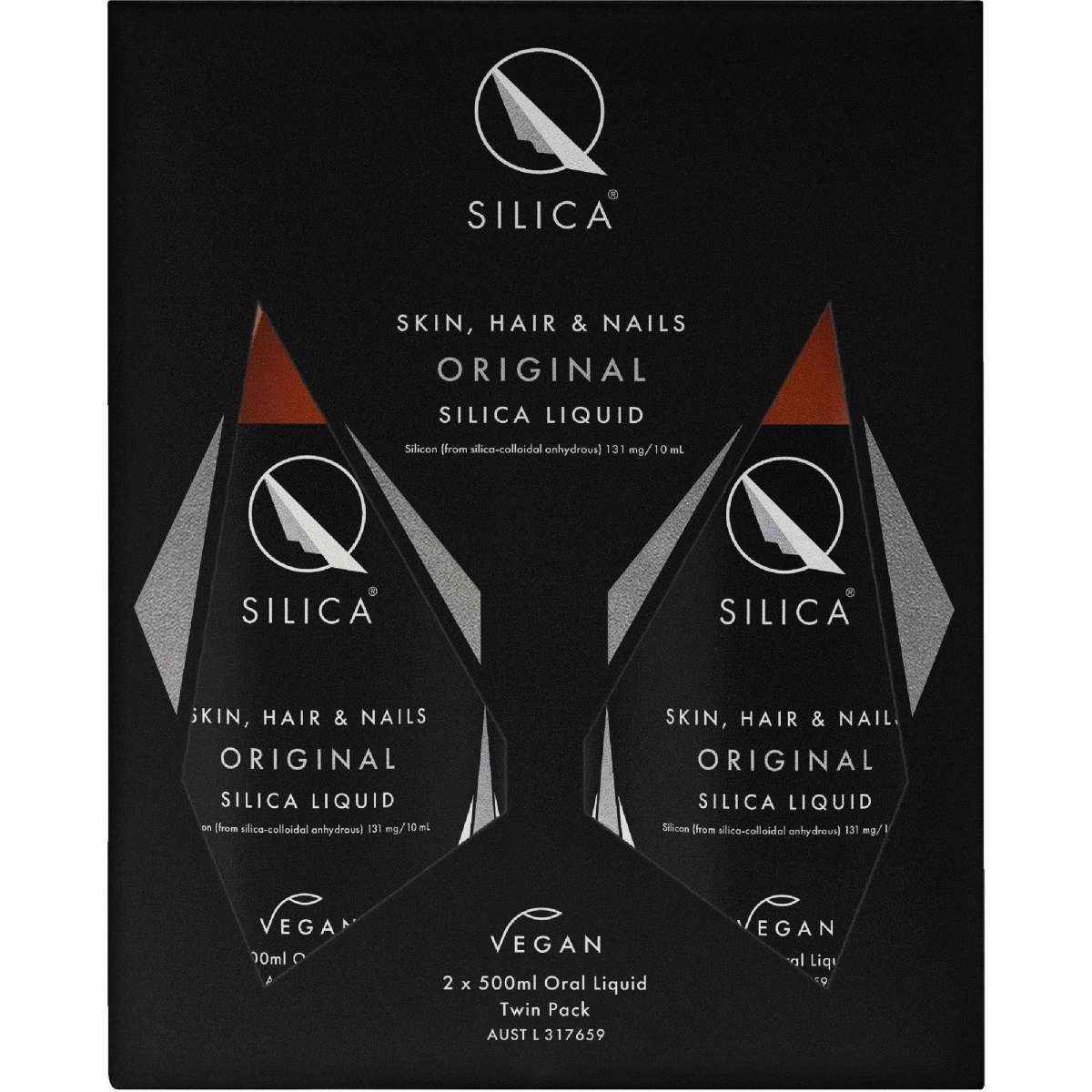 Qsilica Original Silica Twin Pack Liquid 2X500ml Woolworths