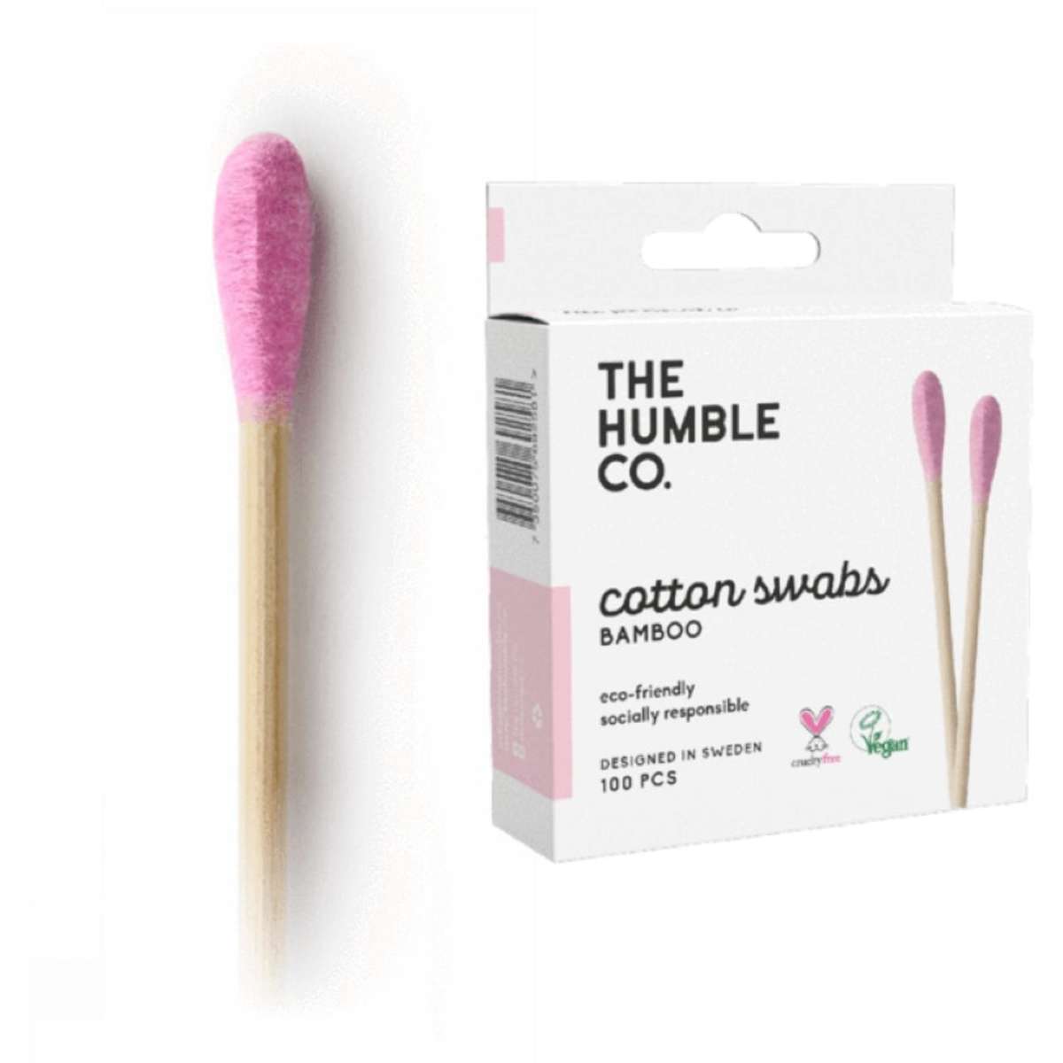 The Humble Co. Cotton Buds Pink Woolworths