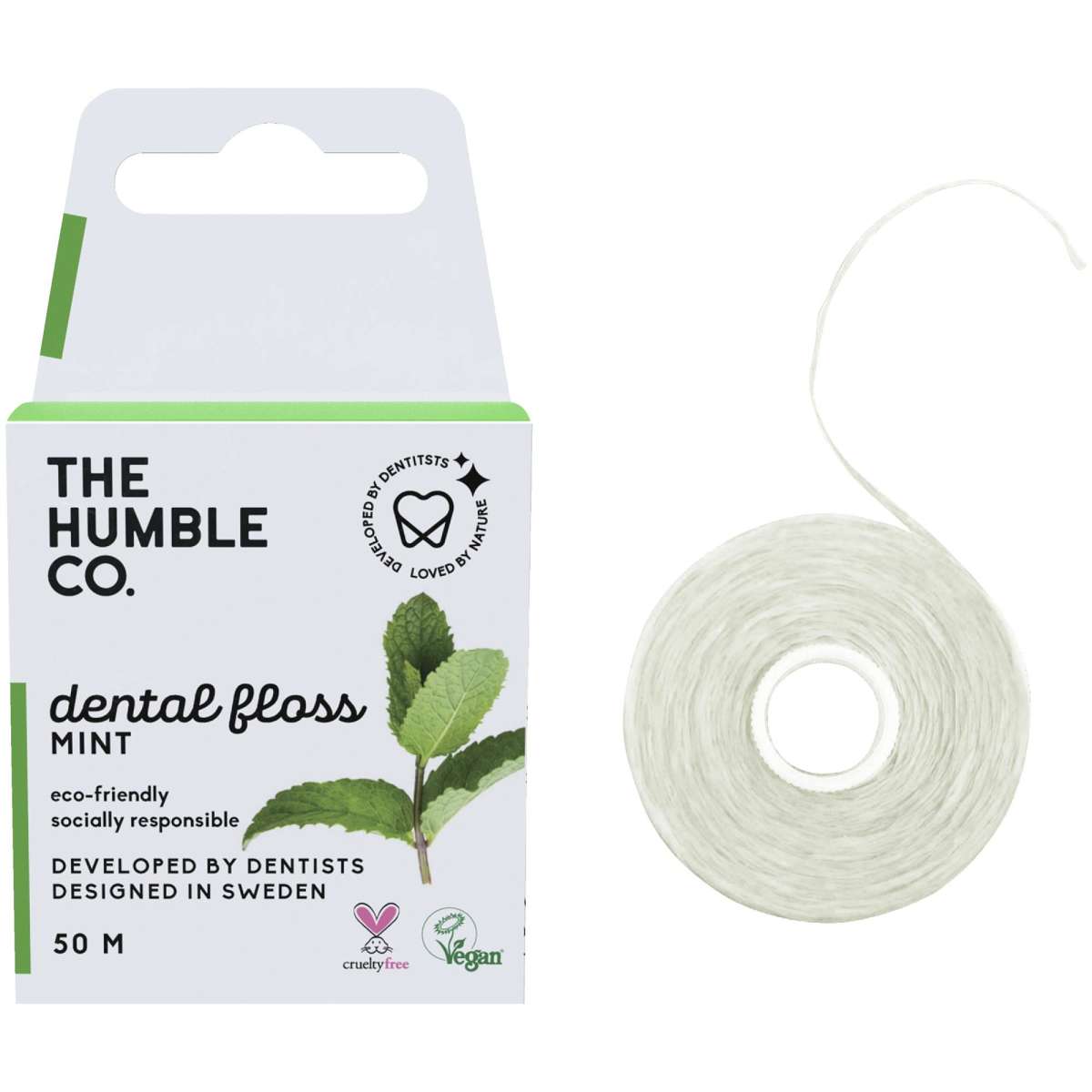 The Humble Co. Dental Floss Fresh Mint 50m Woolworths