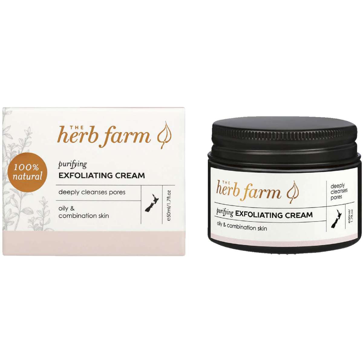 The Herb Farm Purifying Exfoliating Cream 50ml Woolworths