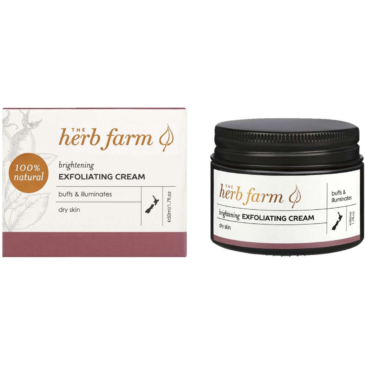 The Herb Farm Brightening Exfoliating Cream 50ml | Woolworths