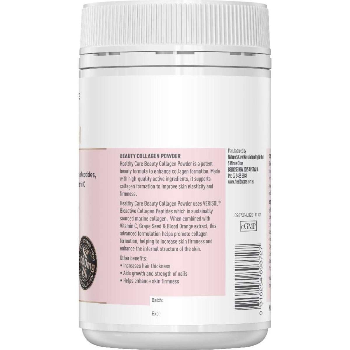 Healthy Care Bioactive Collagen Powder 120g Woolworths