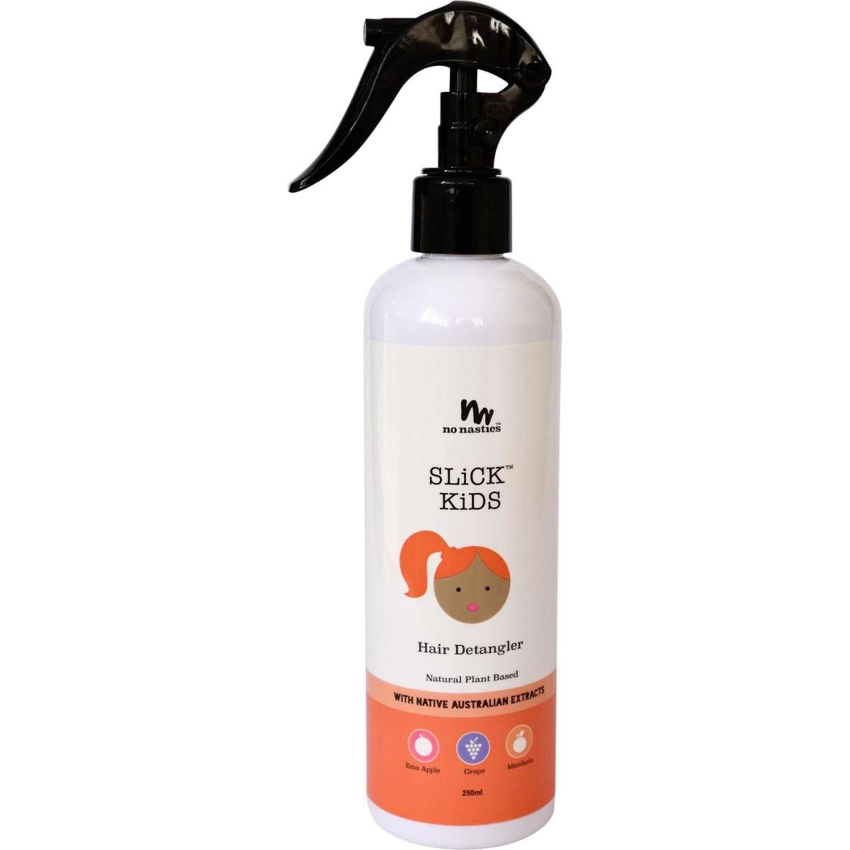 Slick Kids Natural Plant Based Hair Detangler In Mandarin And Grape