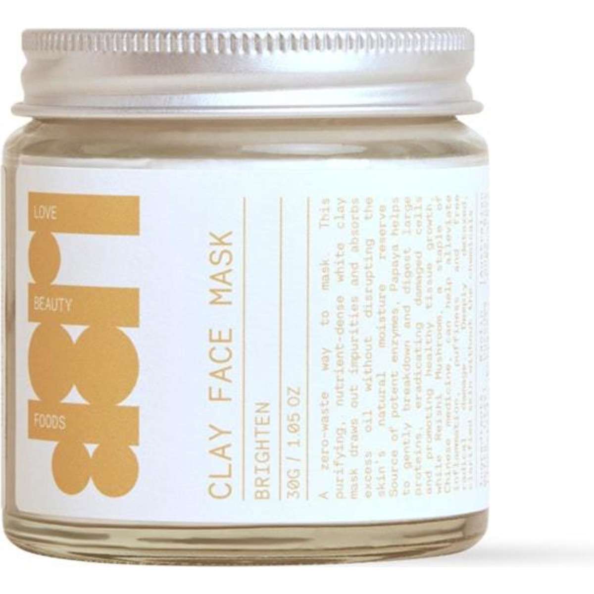 Love Beauty Foods Clay Face Mask Brighten 30g Woolworths