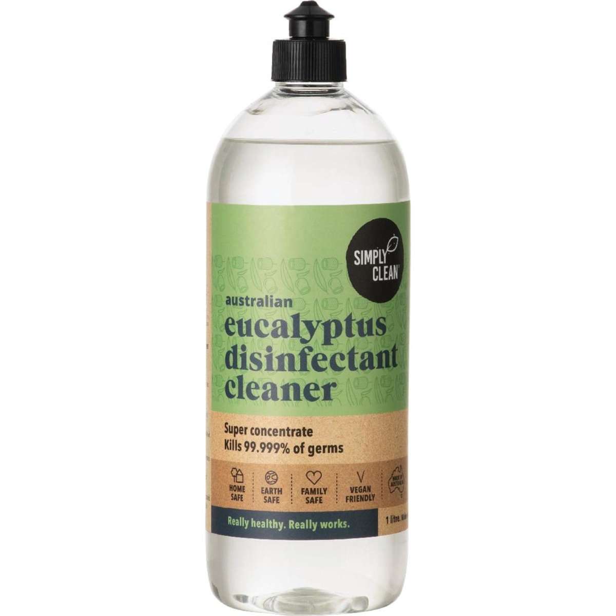 Simply Clean Australian Eucalyptus Disinfectant Cleaner 1L | Woolworths