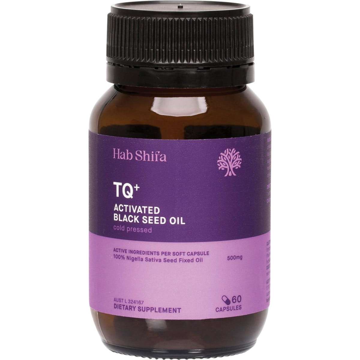 Hab Shifa Tq+ Activated Black Seed Oil 60 Capsules Woolworths