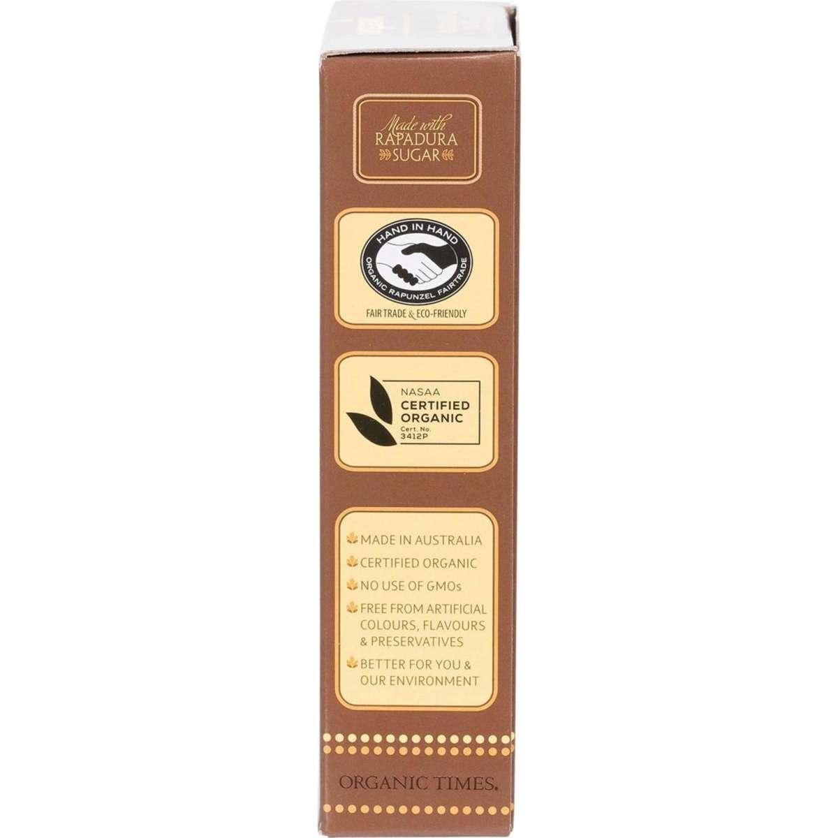 Organic Times Dark Chocolate Macadamia Nuts 150g Woolworths