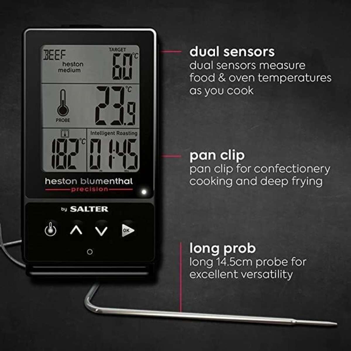 Heston Blumenthal 5in1 Digital Thermometer Woolworths