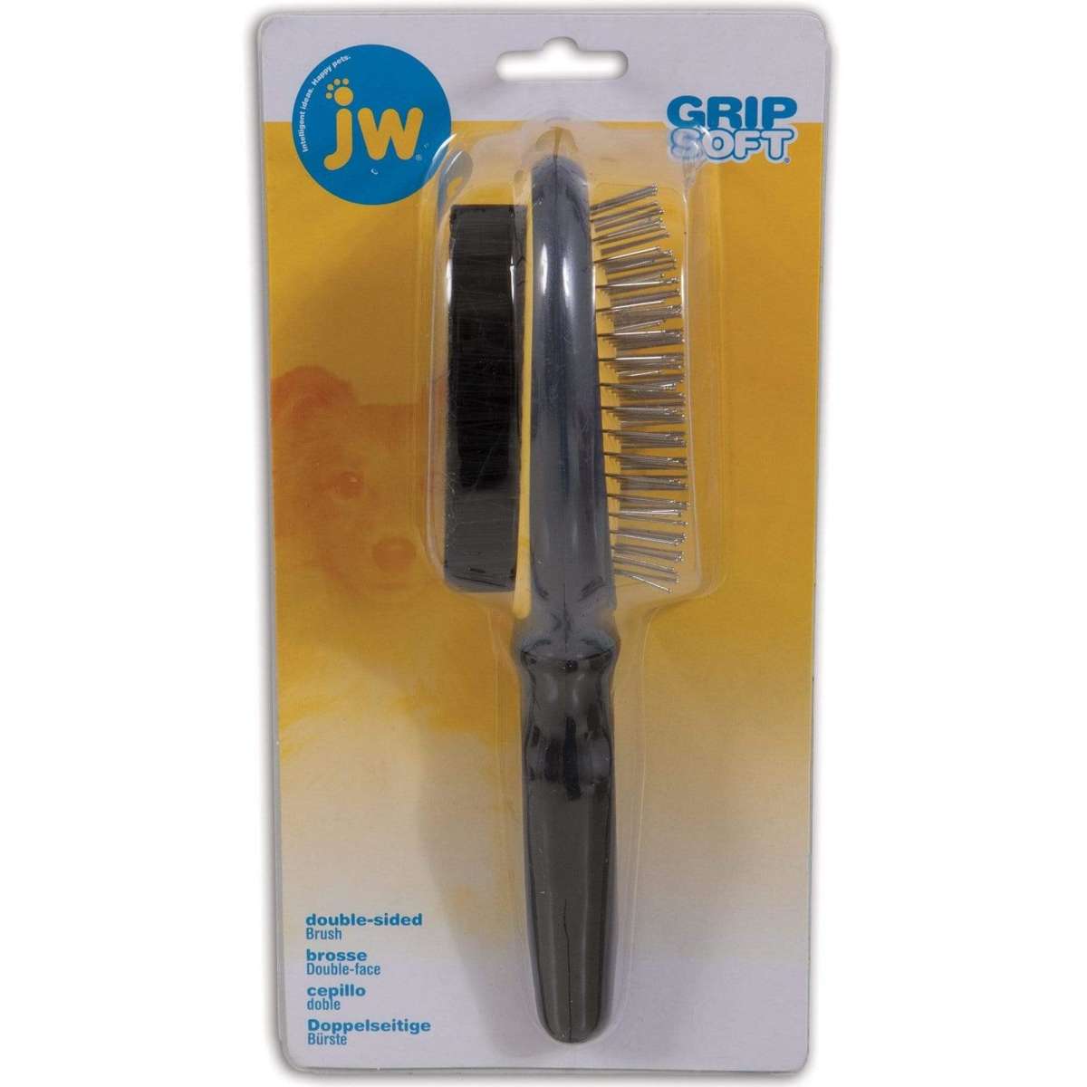 Jw Gripsoft Double Sided Dog Brush Each 1 Woolworths