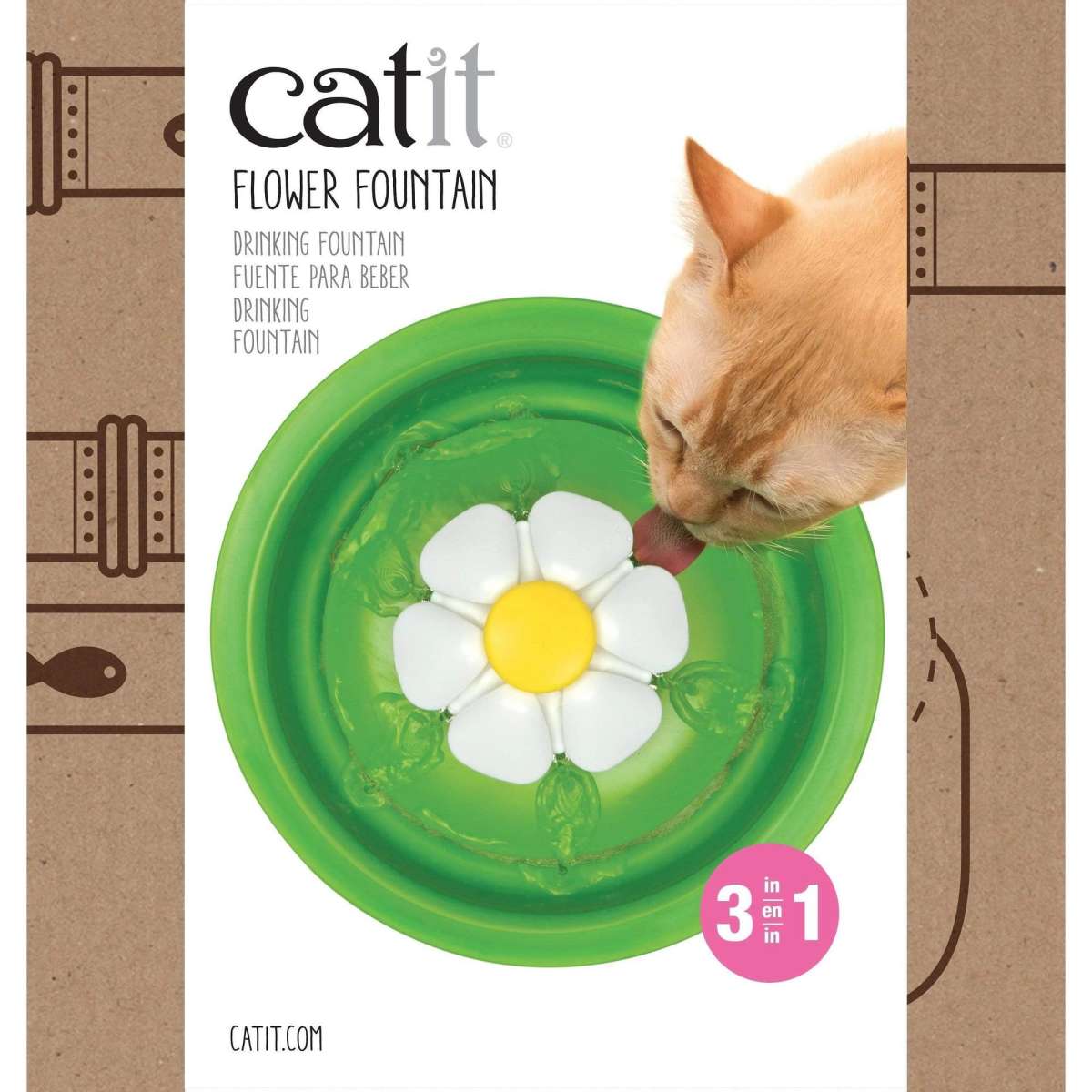 Catit 2.0 Senses Flower Water Fountain Cat Bowls Woolworths