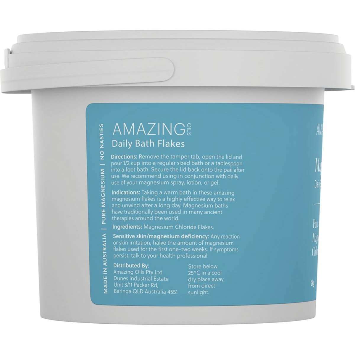 Amazing Oils Magnesium Daily Bath Flakes 2kg Woolworths