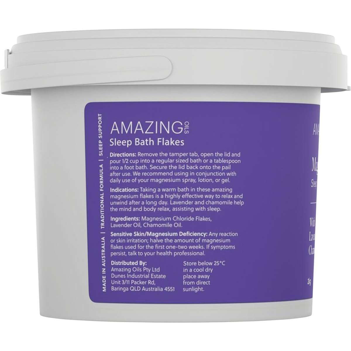Amazing Oils Magnesium Sleep Bath Flakes 2kg Woolworths