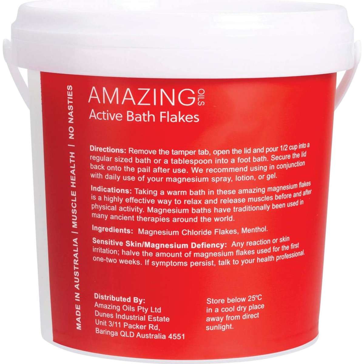 Amazing Oils Magnesium Active Bath Flakes 2kg Woolworths