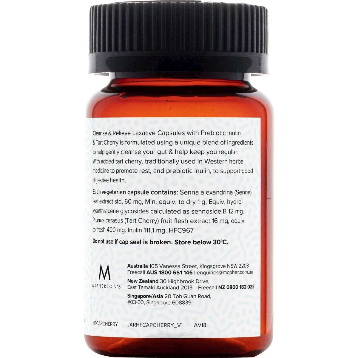 Happy Flora Cleanse & Relieve Laxative Capsules With Prebiotic Inulin