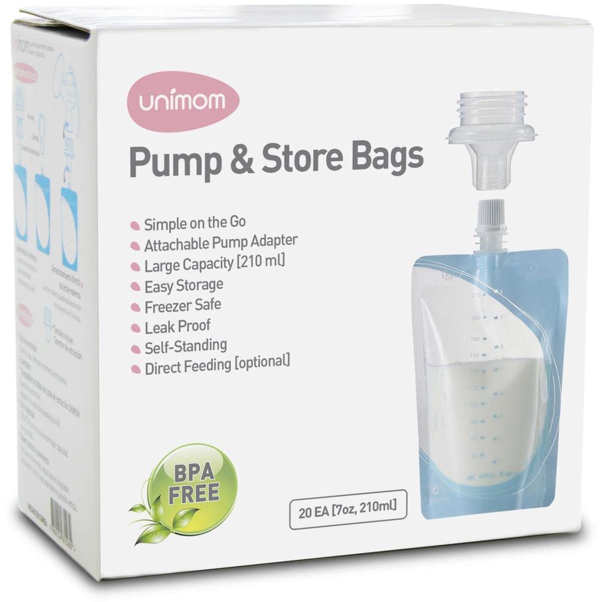 Unimom Pump & Store Breast Milk Bags, Box of 20 Woolworths