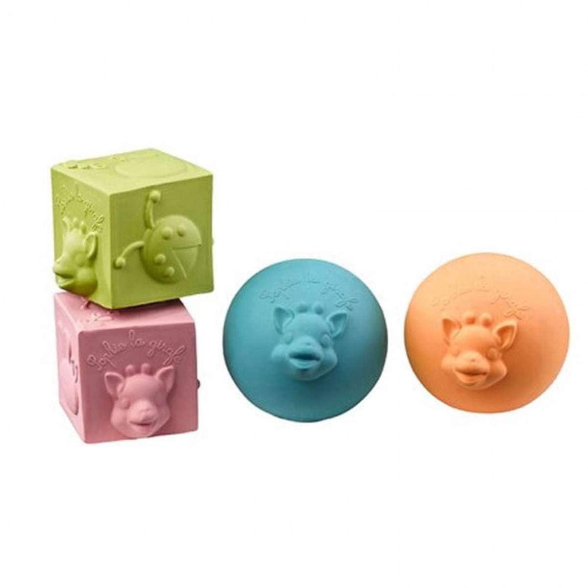 Vulli So'Pure 2 Balls & 2 Cubes Teether Set Woolworths