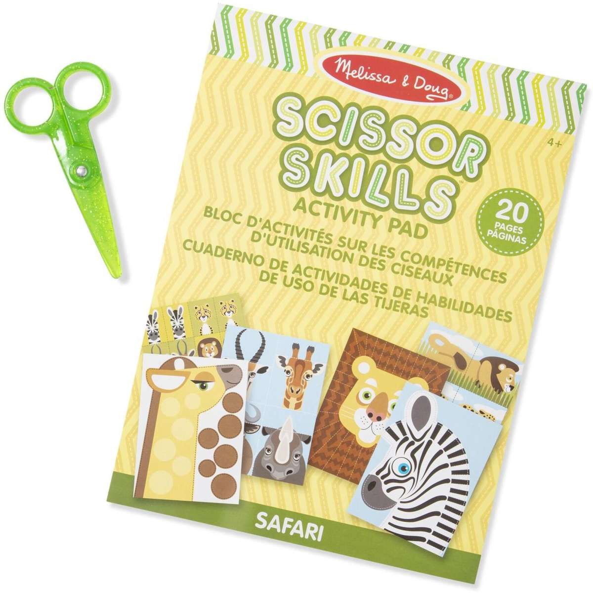Melissa & Doug Scissor Skills Activity Pad (Safari) Woolworths