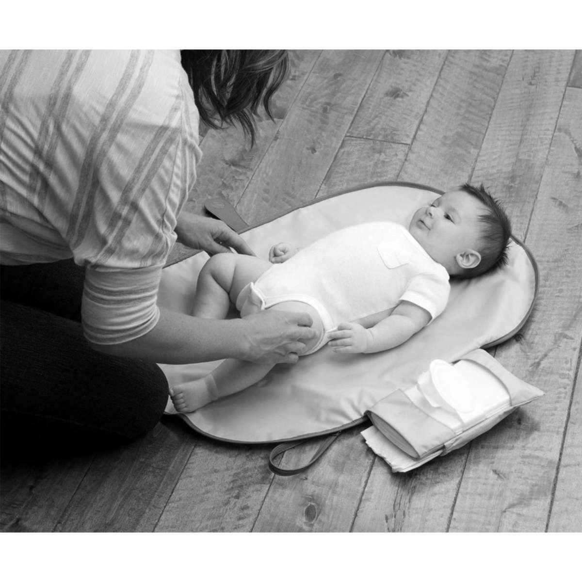 Jj Cole Grey Baby Nappy Diaper Change Foldable Mat Clutch Woolworths