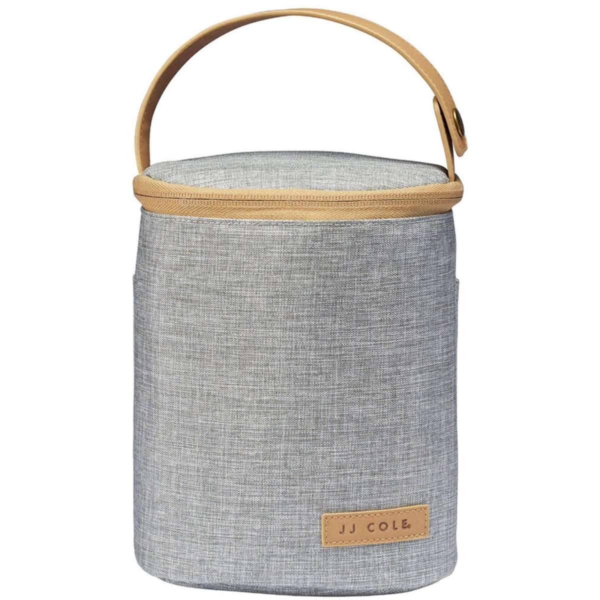 Cooler Insulated Thermo Bag w/Ice Pack for 2 Baby Bottles Grey