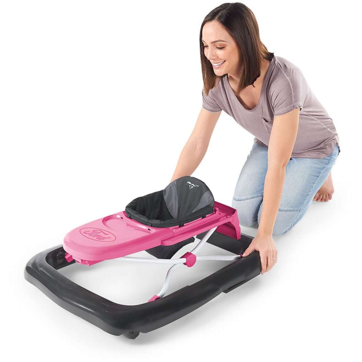 Bright Starts Ford Mustang Walker Pink Woolworths