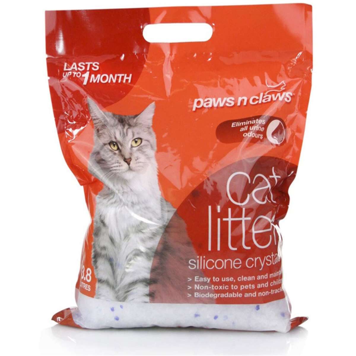 Paws And Claws Paws & Claws 3.8L Silicone Chrystal Cat Litter | Woolworths