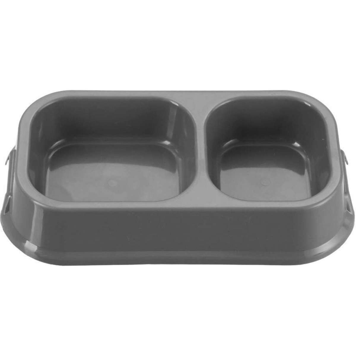 Paws & Claws 32cm Pet Essentials Large Square Dual Pet Bowl Assorted