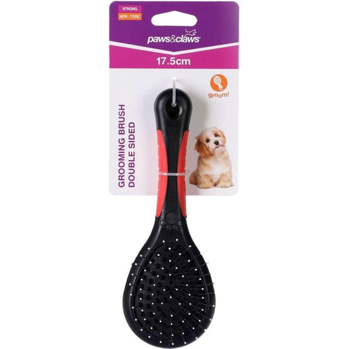 Paws & Claws Double Sided Grooming Brush 17.5cm Woolworths