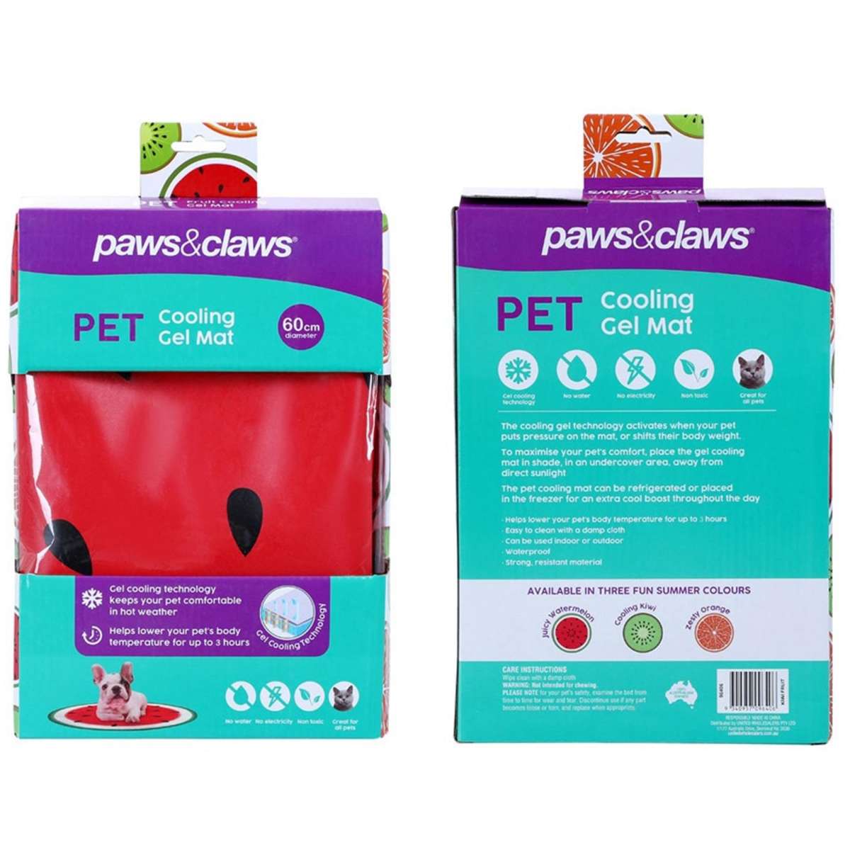watermelon dog cooling mat