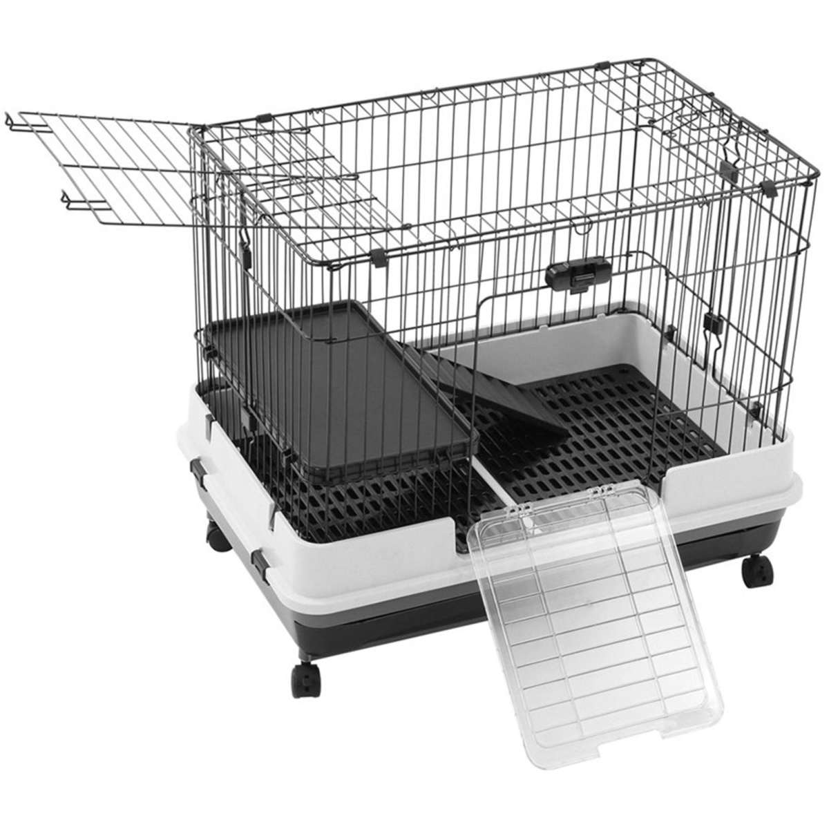 Paws & Claws Pet Cage On Wheels 81X52.5X66Cm Woolworths