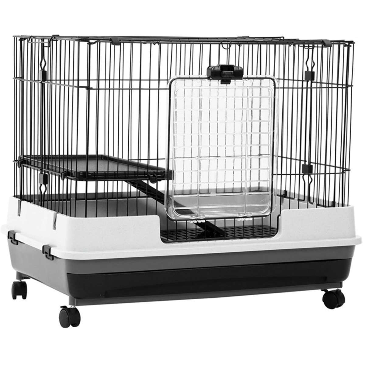 Paws & Claws Pet Cage On Wheels 81X52.5X66Cm Woolworths