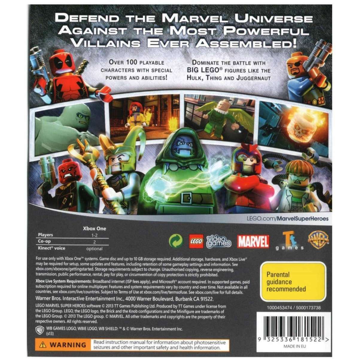 LEGO Marvel Super Heroes Xbox One Woolworths