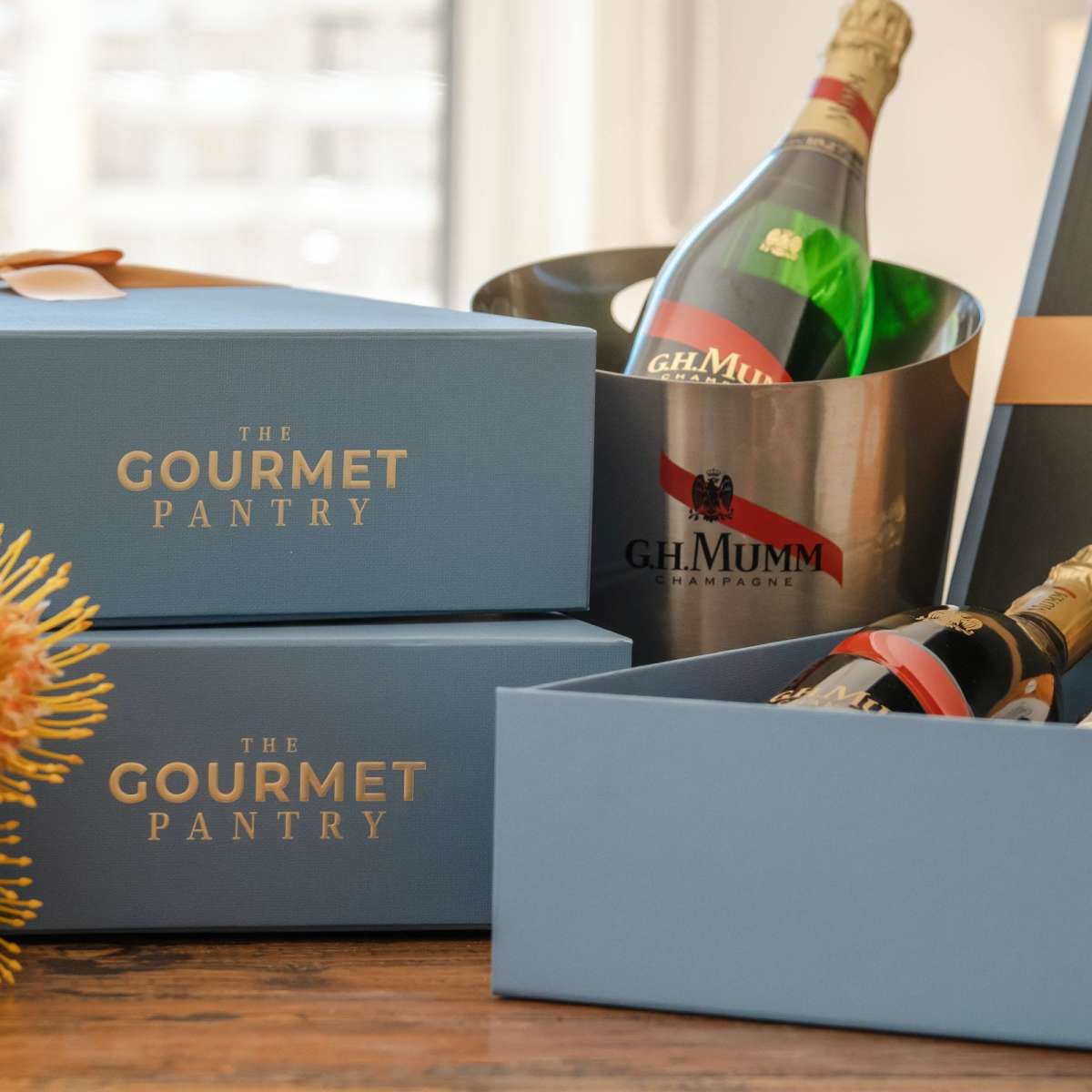 G.H. Mumm Grand Cordon Champagne Gourmet Food Gift Hamper Woolworths