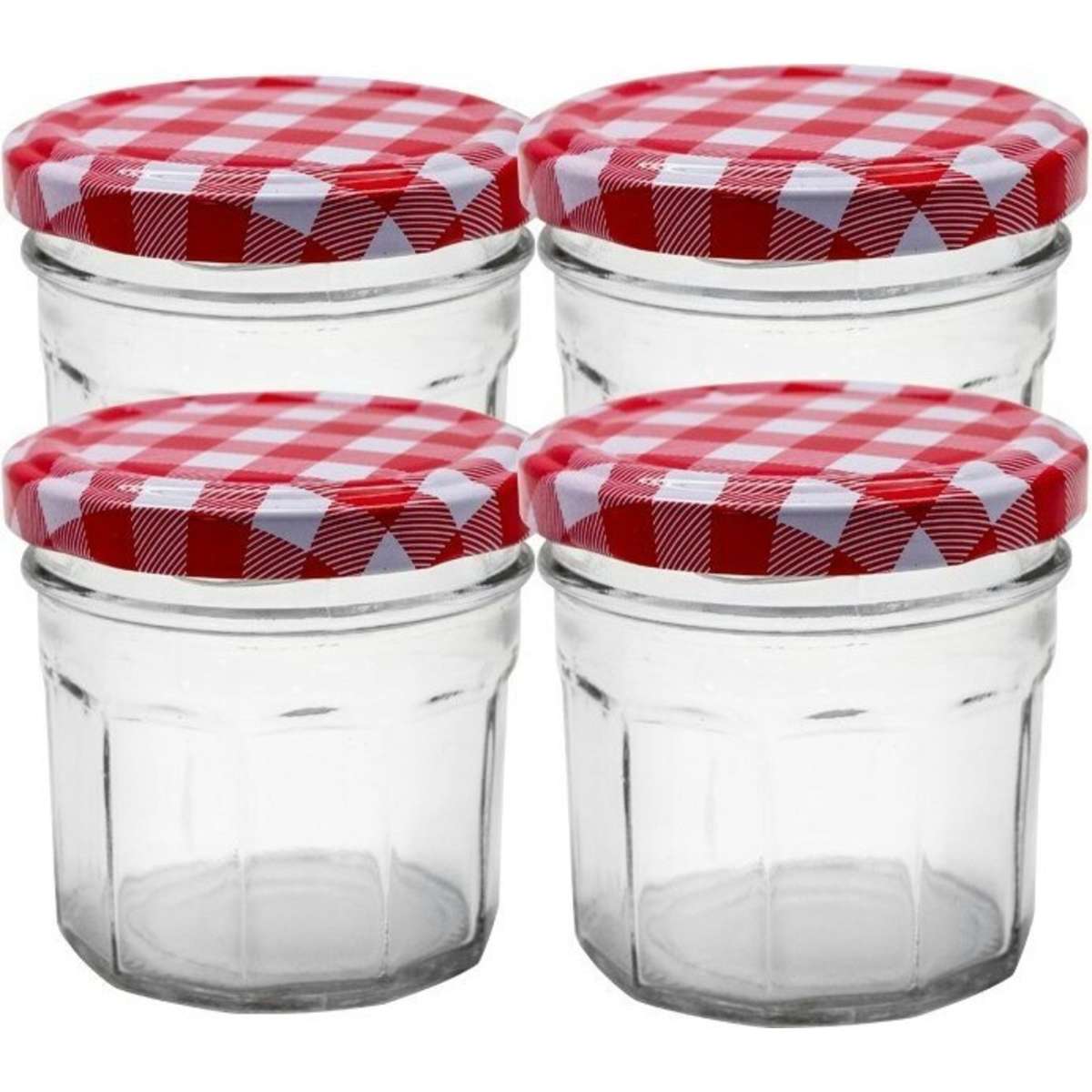 Lemon And Lime Toscana Glass Conserve Jars w/ Lid Clear 4PK 100ml/6.5cm Woolworths