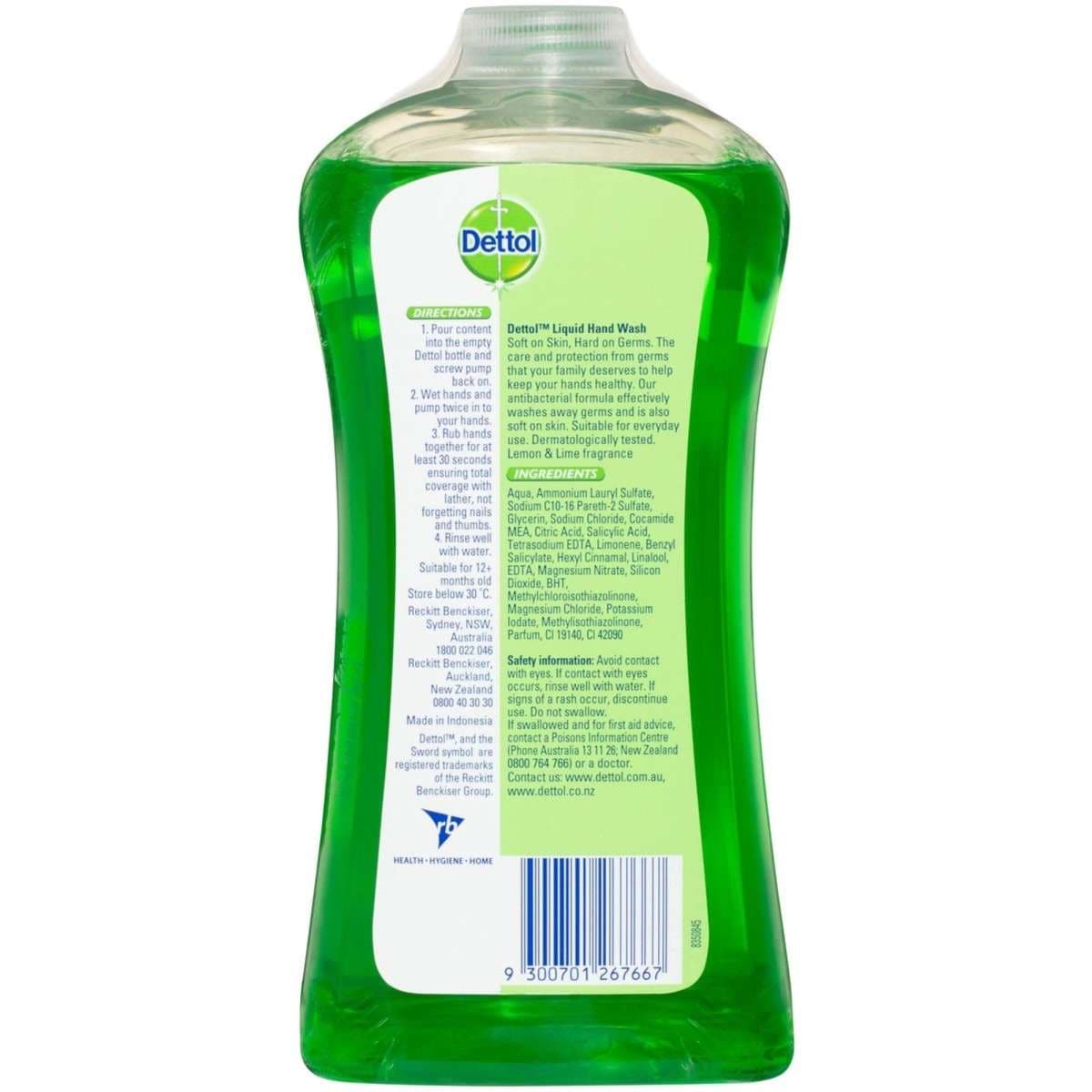 Dettol Antibacterial Refresh Liquid Hand Wash Refill 950mL x 3 Woolworths
