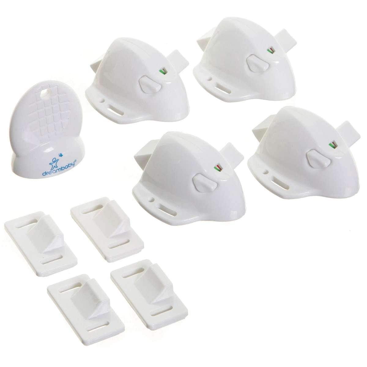 Dreambaby Adhesive Mag Lock 4 Locks & 1 Key Woolworths