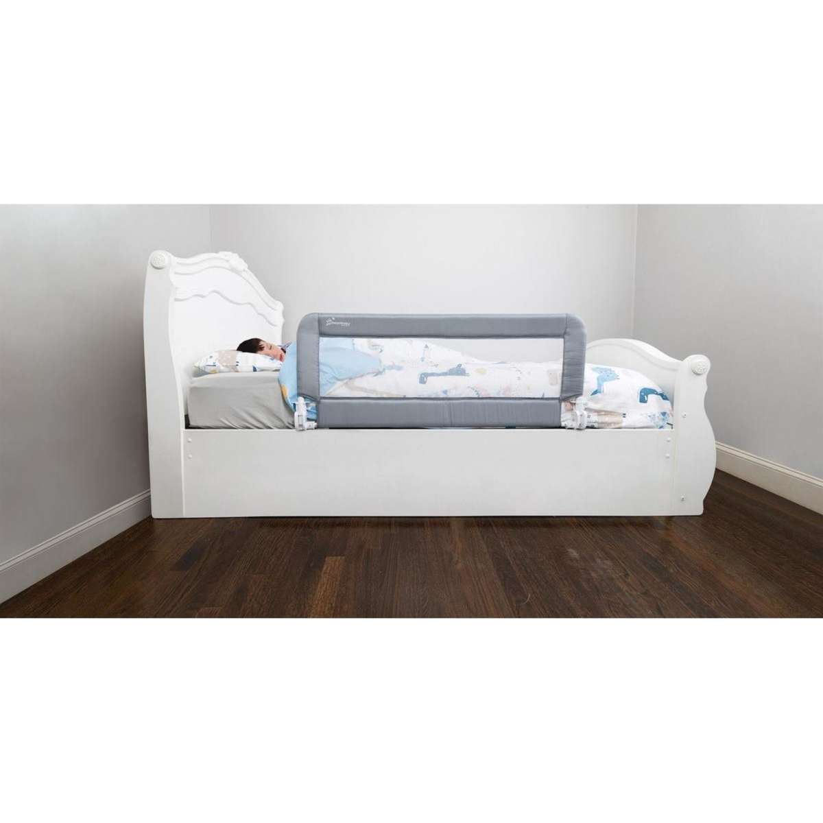 Dreambaby Milan Deluxe Padded Bed Rail Grey Woolworths
