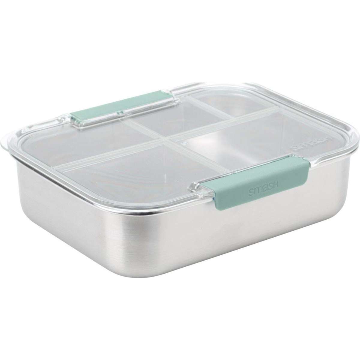 Smash Blue Stainless Steel Bento 5 Compartment Lunch Box - Designs may ...