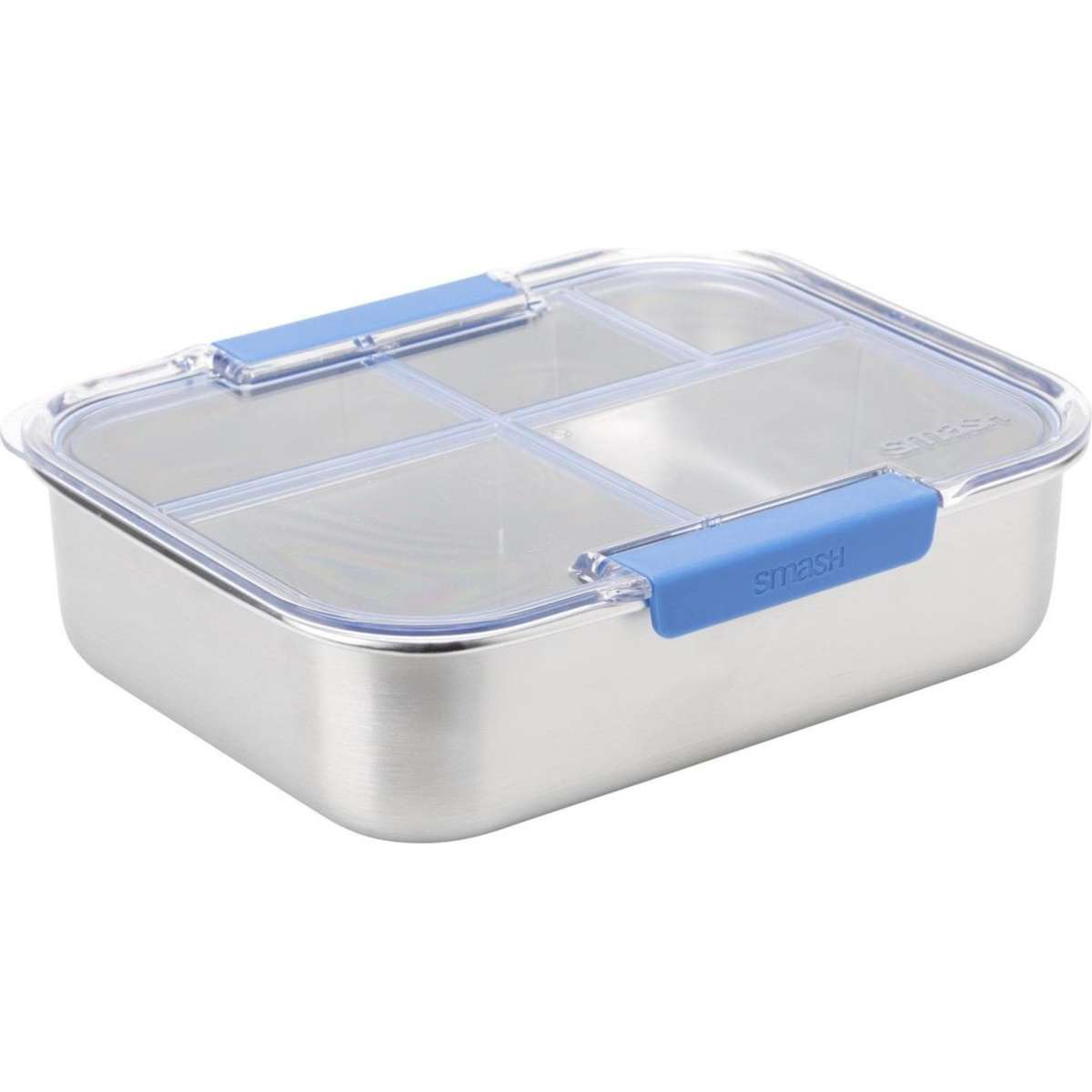 Smash Blue Stainless Steel Bento 5 Compartment Lunch Box Designs may