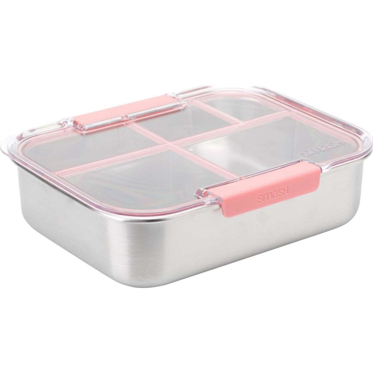 Smash Blue Stainless Steel Bento 5 Compartment Lunch Box - Designs may ...