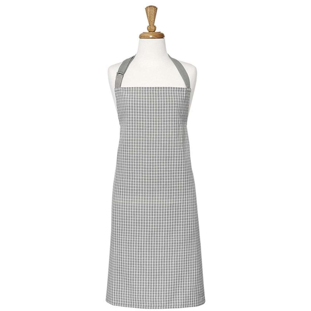 Entertain Everyday Woven Check Apron Grey Woolworths
