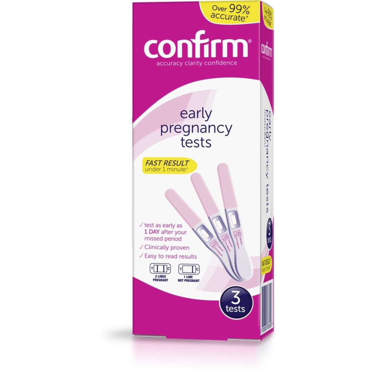 Confirm Early Pregnancy Test 3 Pack Woolworths