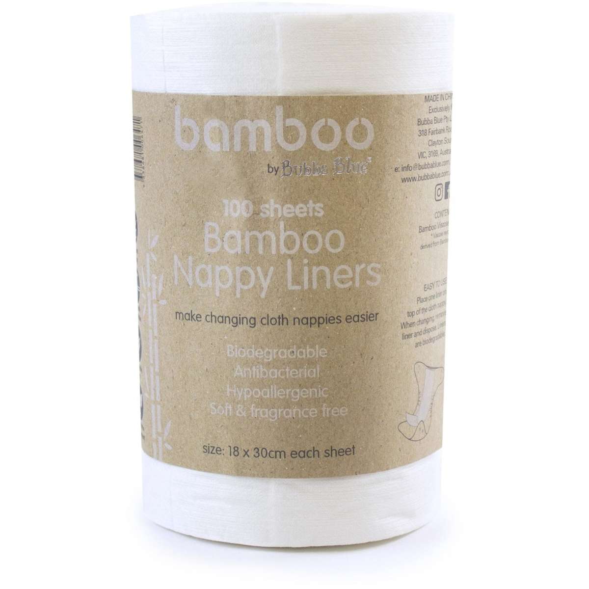 Bamboo Nappy Liners 100 Sheets Woolworths