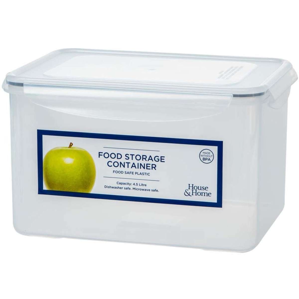 House & Home Clip Lock 4.5L Food Storage Container Woolworths