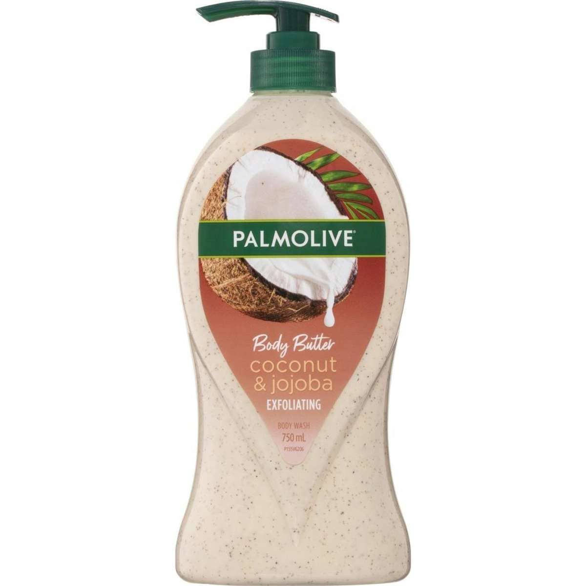PalmoliveBody Butter Coconut Scrub Exfoliating Body Wash 750mL Woolworths