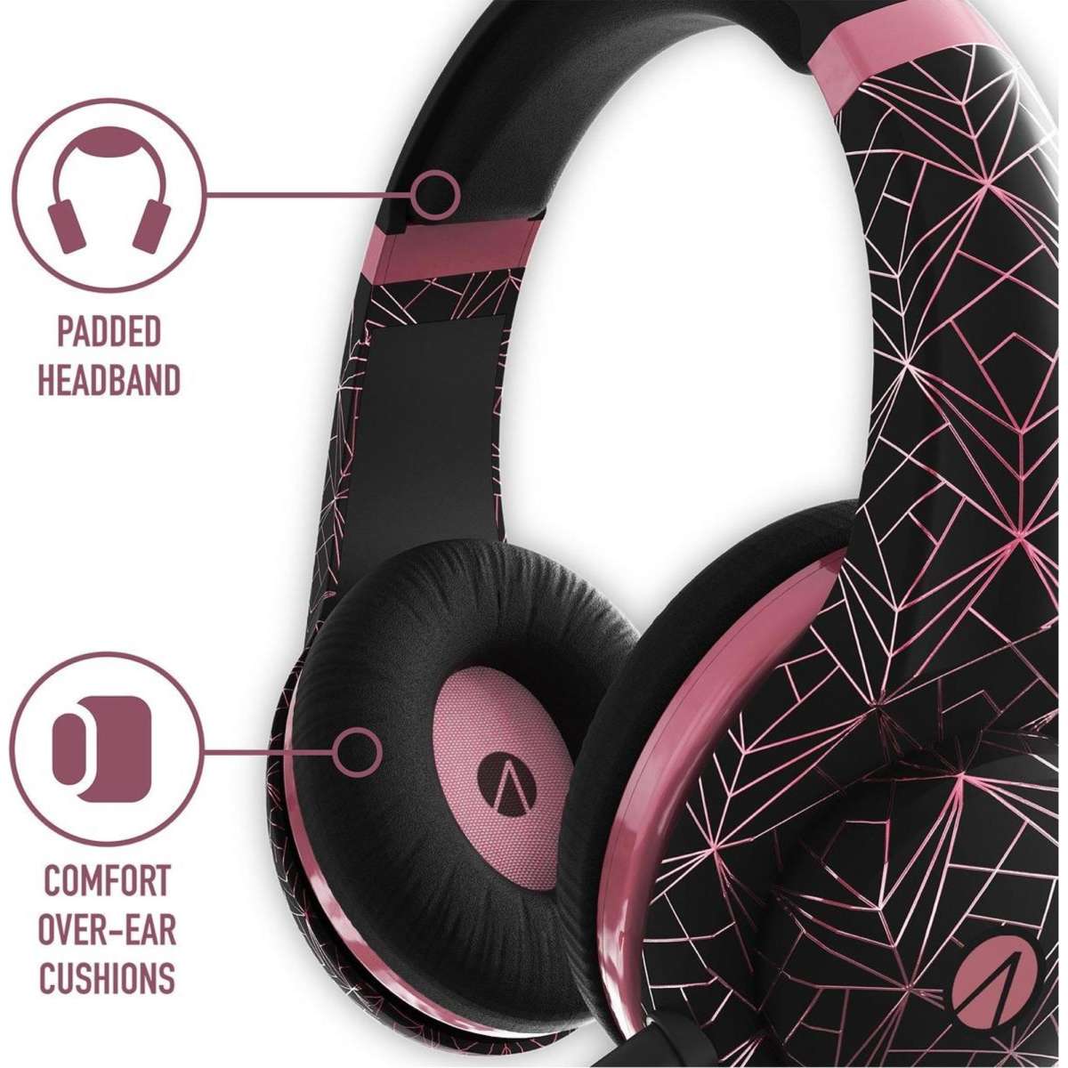 Stealth Gaming Headset Metallic Abstract Rose Gold Woolworths