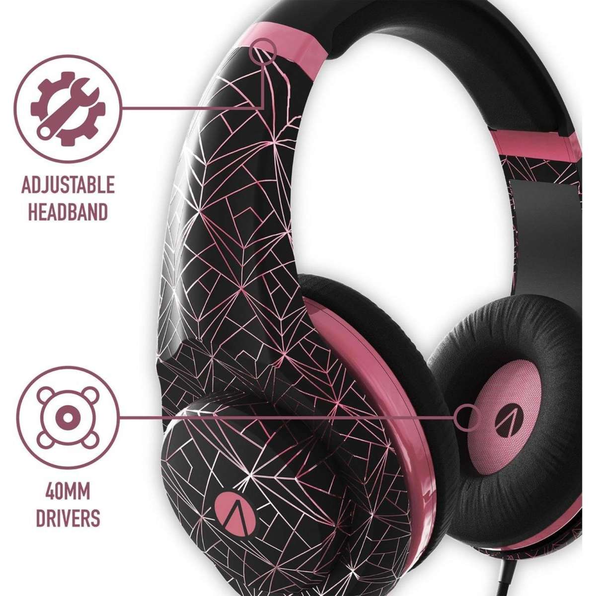Stealth Gaming Headset Metallic Abstract Rose Gold Woolworths