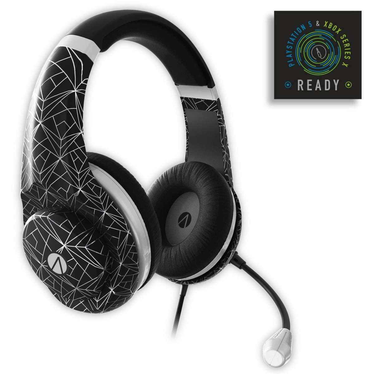 Stealth Gaming Headset Metallic Abstract Silver Woolworths
