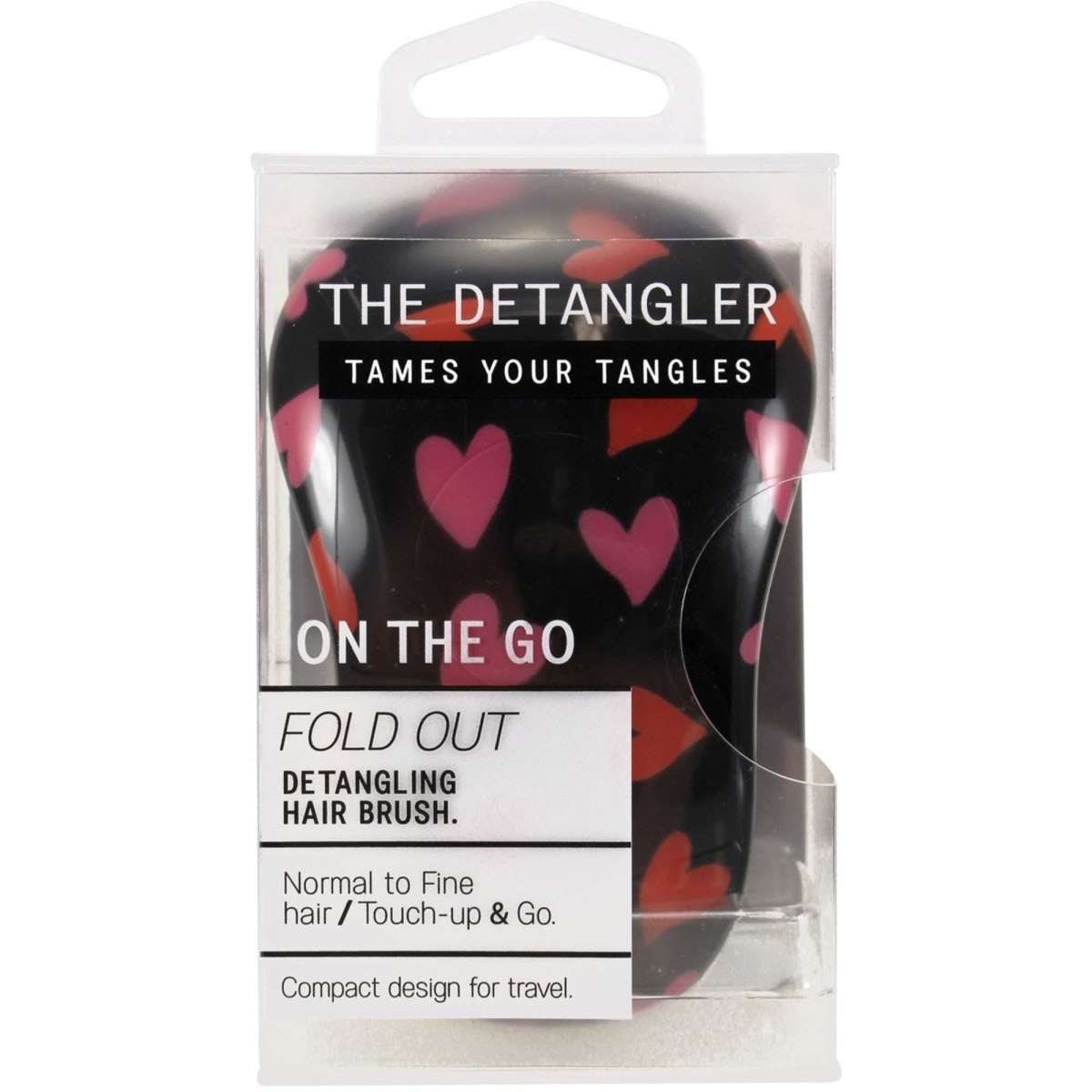 The Detangler Compact Fold Out Hair Brush Print Woolworths
