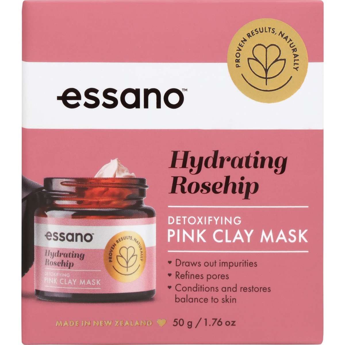 Rosehip Pink Clay Detoxifying Mask Woolworths